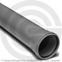 Труба PP-H канализационная серая Дн 110х2,2 безнапорная L=0,5м в/к RTP (РосТурПласт) Пиарком