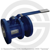 Кран стальной фланцевый Ду-25 Ру-16 L=127мм полнопроходной PR 11с67п