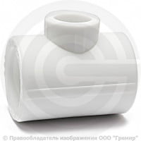 Тройник PP-R переходной белый внутренняя пайка Дн 90-40-90 VALFEX