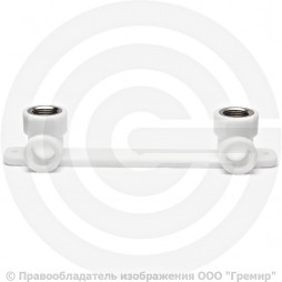 Планка PP-R монтажная белая ВР (ВН) Дн 20-1/2" Ру-25 RTP (РосТурПласт)