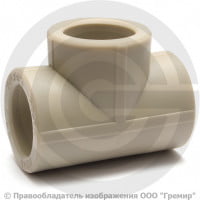 Тройник PP-R серый внутренняя пайка Дн 32 VALFEX