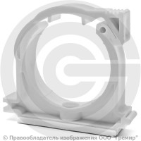 Хомут крепежный пластиковый белый Дн 50 б/к RTP (РосТурПласт)