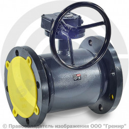 Кран стальной фланцевый с редуктором Ду-250 Ру-25 L=650мм Danfoss JIP/G-FF