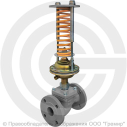 Регулятор давления прямого действия НЗ "до себя" чугунный фланцевый Ду-32 Ру-16 Kvy=16м3/ч 0,3-1,2 МПа Энерготехномаш УРРД-НЗ-РД