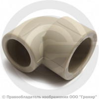 Угольник PP-R переходной серый внутренняя пайка Дн 32-25 90гр Pro Aqua