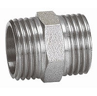 Ниппель латунный НР (НАР) Ду-40 (1 1/2") никель SantechSystems