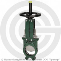 Задвижка шиберная односторонняя с невыдвижным штоком Ду-400 Ру-7 (Т<80°С) VG4400 Tecofi
