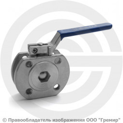 Кран нержавеющий AISI 304 (CF8) межфланцевый под привод Ду-20 (3/4") Ру-16 NK-BIFp20/4