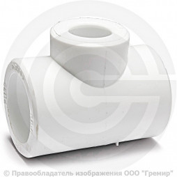 Тройник PP-R переходной белый внутренняя пайка Дн 40-25-40 RTP (РосТурПласт)