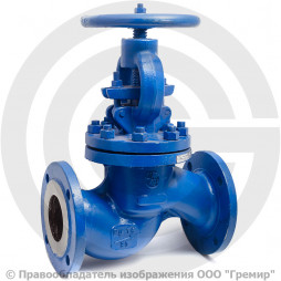 Клапан запорный стальной фланцевый Ду-40 Ру-16 (Т<425°С) 15лс65нж ЧАЗ