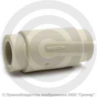 Клапан обратный PP-R серый Дн 20 Pro Aqua