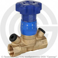 Клапан балансировочный ручной латунный муфтовый Ду-32 Ру-25 ВР (ВН) Kvs=6.71м3/ч BL.210 MVI