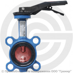 Затвор дисковый поворотный межфланцевый Ду-80 Ру-16 с нержавеющим диском Giacomini R59W