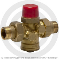 Клапан балансировочный комбинированный латунный муфтовый Ду-15 Ру-16 НР (НАР) Kvs=0.8м3/ч без ниппелей R206A-1 Giacomini