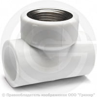 Тройник PP-R комбинированный белый ВР (ВН) Дн 25-1/2" PRO VALFEX