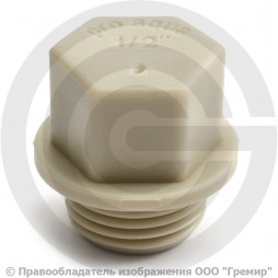 Заглушка PP-R серая НР (НАР) Дн 3/4" Pro Aqua