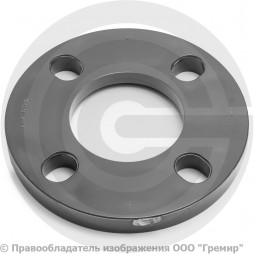 Фланец ПВХ клеевой серый Дн 63 Ру-16 напорный Aquaviva