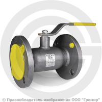 Кран стальной фланцевый Ду-50 Ру-40 L=180мм LD КШ.Ц.Ф. 050.040.Н/П