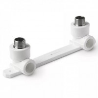 Планка PP-R монтажная белая НР (НАР) Дн 20-1/2" VALFEX