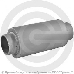 Компенсатор сильфонный осевой однослойный с кожухом и внутренним экраном Ду-80 Ру-16 L=290мм под приварку патрубки сталь DEK Hortum