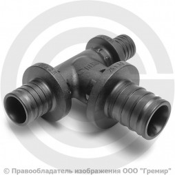 Тройник аксиальный PPSU переходной для PE-X труб Дн 32-20-25 RAUTITAN PX Rehau