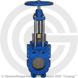 Задвижка шиберная двусторонняя с невыдвижным штоком Ду-65 Ру-16 (Т<120°С) KV-01 ABRA