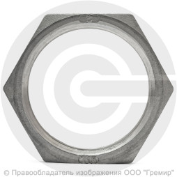 Контргайка нержавеющая AISI 316 6-ти гранная ВР-ВP Ду-40 (1 1/2")