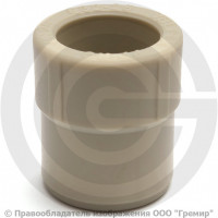 Муфта PP-R редукционная серая внутренняя-наружная пайка Дн 63-50 Pro Aqua