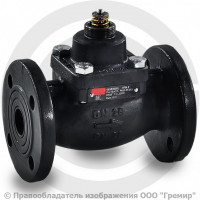 Клапан регулирующий чугунный фланцевый Ду-300 Ру-16 Kvs=990 м3/ч VFM-2R Ридан