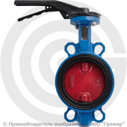 Затвор дисковый поворотный межфланцевый Ду-125 Ру-16 EPDM с чугунным диском Tecofi VPI4448-02EP