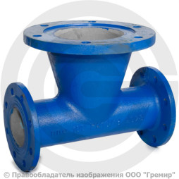 Пожарная подставка фланцевая ППФ Ду-600 ВЧШГ с ЦПП цинк+AL ГОСТ ISO 2531-2012