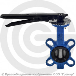 Затвор дисковый поворотный межфланцевый Ду-50 Ру-16 EPDM с нержавеющим диском Benarmo EURO