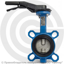 Затвор дисковый поворотный межфланцевый Ду-80 Ру-16 EPDM с нержавеющим диском Tecofi VPI4449-02EP