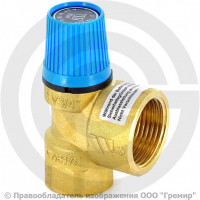 Клапан предохранительный пружинный латунный Ду 20-25 (G3/4"х G1") ВР (ВН) Рср=8бар (Т<110°С) SVW8 Watts