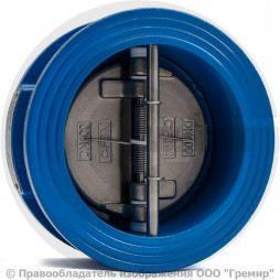 Клапан обратный двухстворчатый чугунный межфланцевый Ду-200 Ру-16 (Т<110°С) ств нерж CB3449 Tecofi
