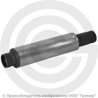 Компенсатор сильфонный осевой многослойный с кожухом из алюминия и внутренним экраном грувлок Ду-32 Ру-16 L=330мм патрубки сталь с фосфатным покр. DEK multilayer Hortum