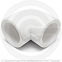 Угольник PP-R белый Дн 160 90гр Pro Aqua