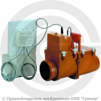 Клапан обратный канализационный Дн 160 2-х камерный с эл/приводом, 2 лючка для ПК HL HL715.2EPC