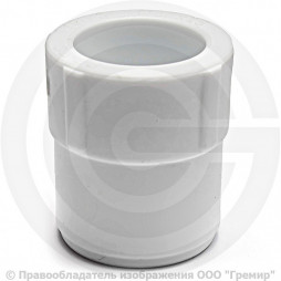 Муфта PP-R редукционная белая внутренняя-наружная пайка Дн 63-50 Pro Aqua
