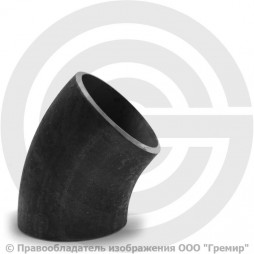 Отвод П45 45х3,5 (Ду-40) стальной (Ст.20) 45 градусов ГОСТ 17375